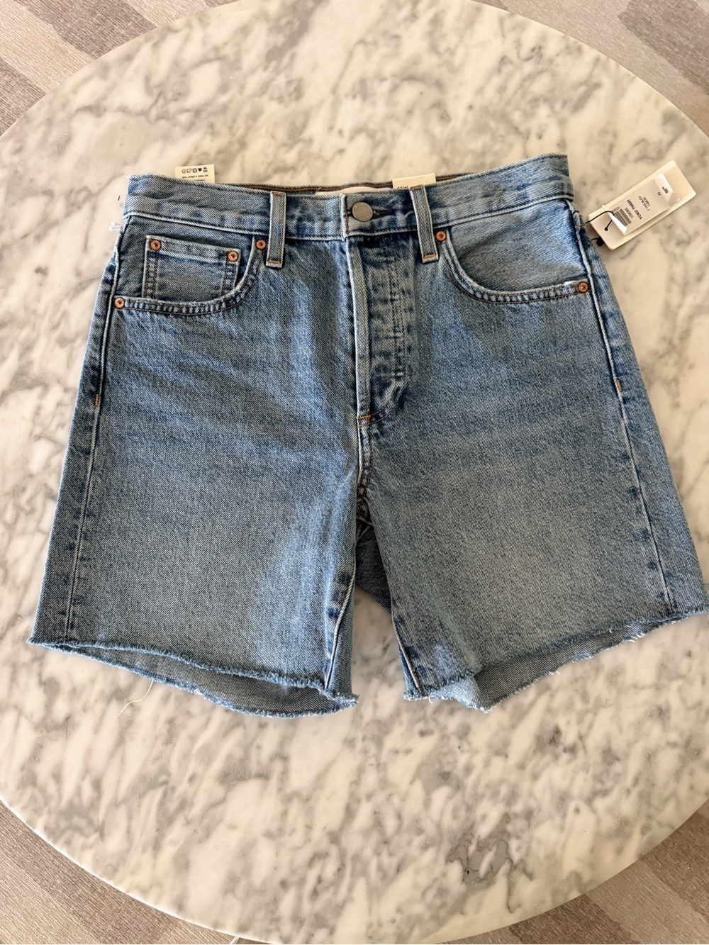 Denim Forum - The Yoko Mid Thigh Short - 25